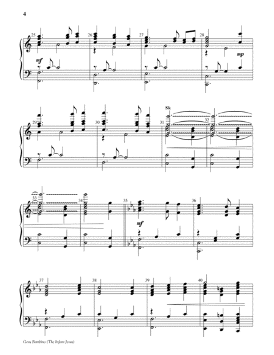Gesu Bambino 5-Octaves scores gallery preview page 4