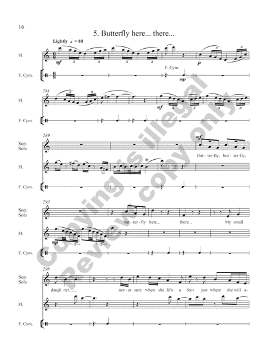 Singing at Dawn Flute scores gallery preview page 12