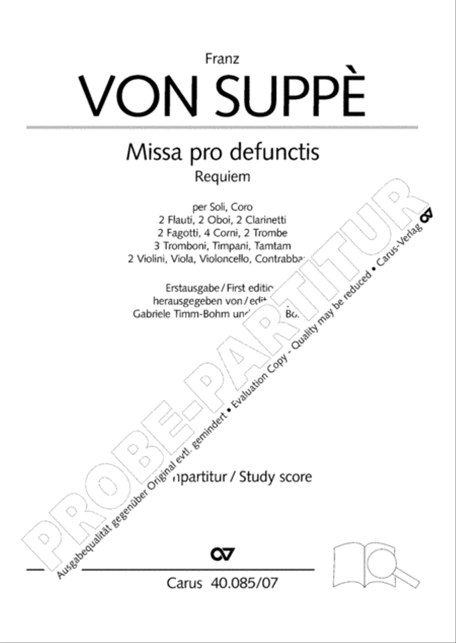 Missa pro defunctis 4-Part scores gallery preview page 2