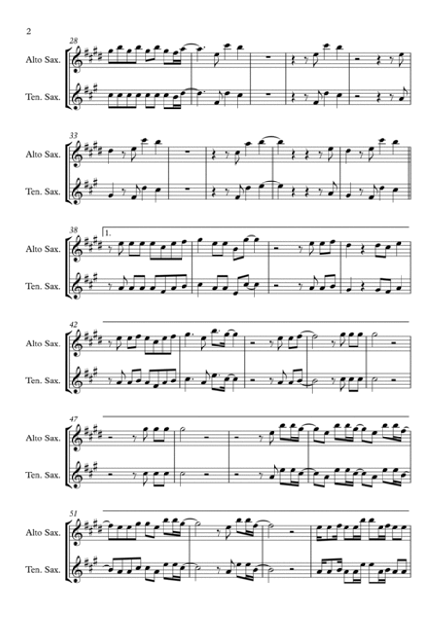 Faded Faded Woodwind Duet scores gallery preview page 2