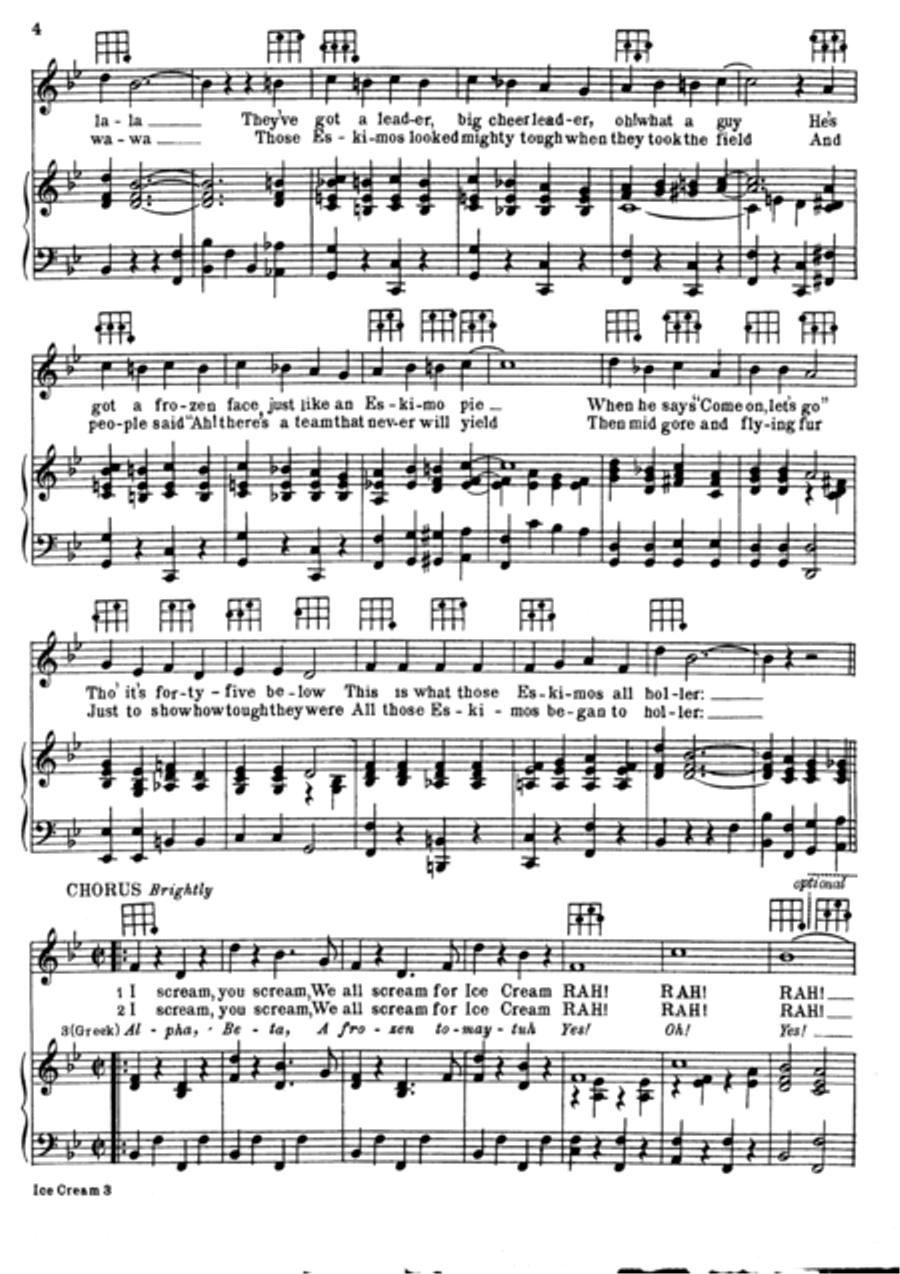 I scream, you scream, we all scream for Ice Cream Voice scores gallery preview page 3
