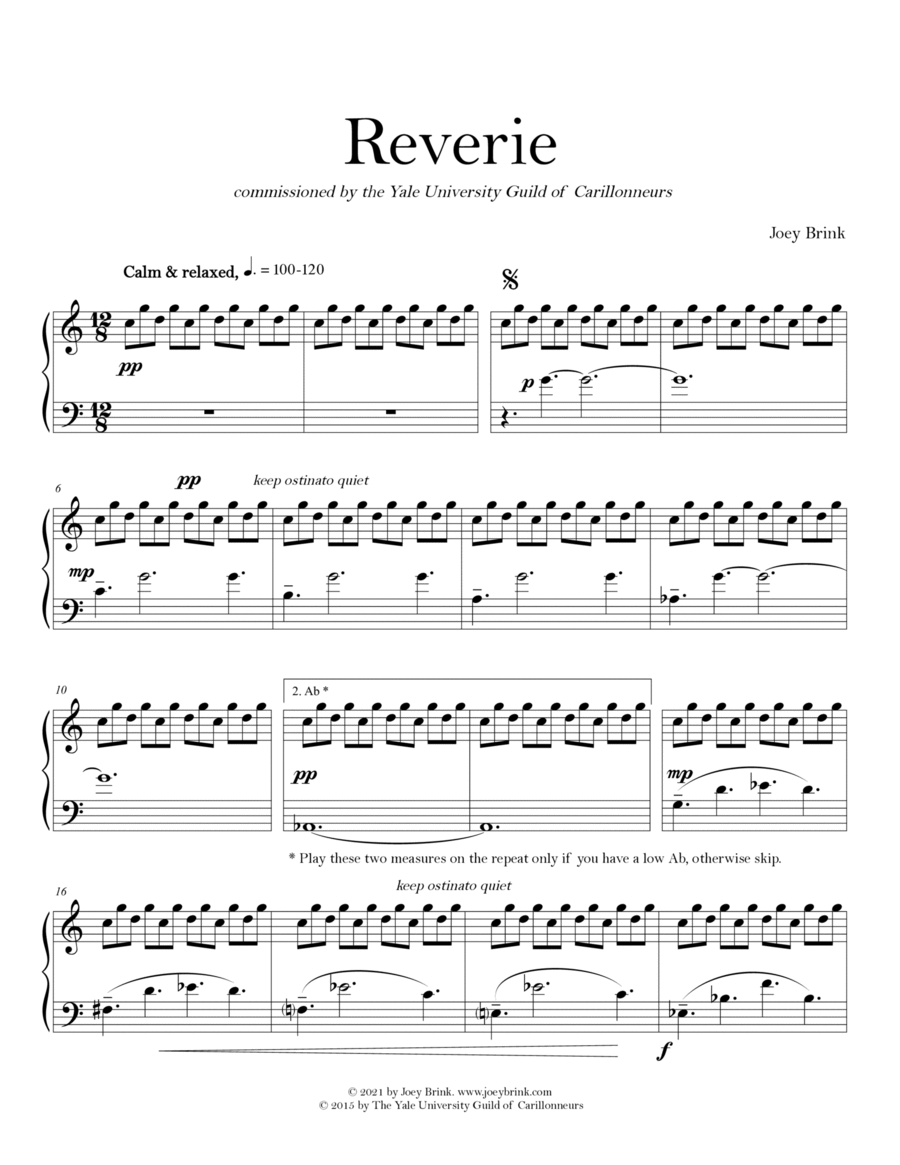 Reverie Glockenspiel scores gallery preview page 1
