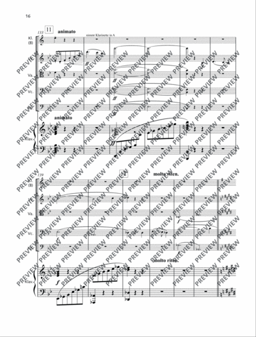 Sextett Sextett Clarinet scores gallery preview page 17