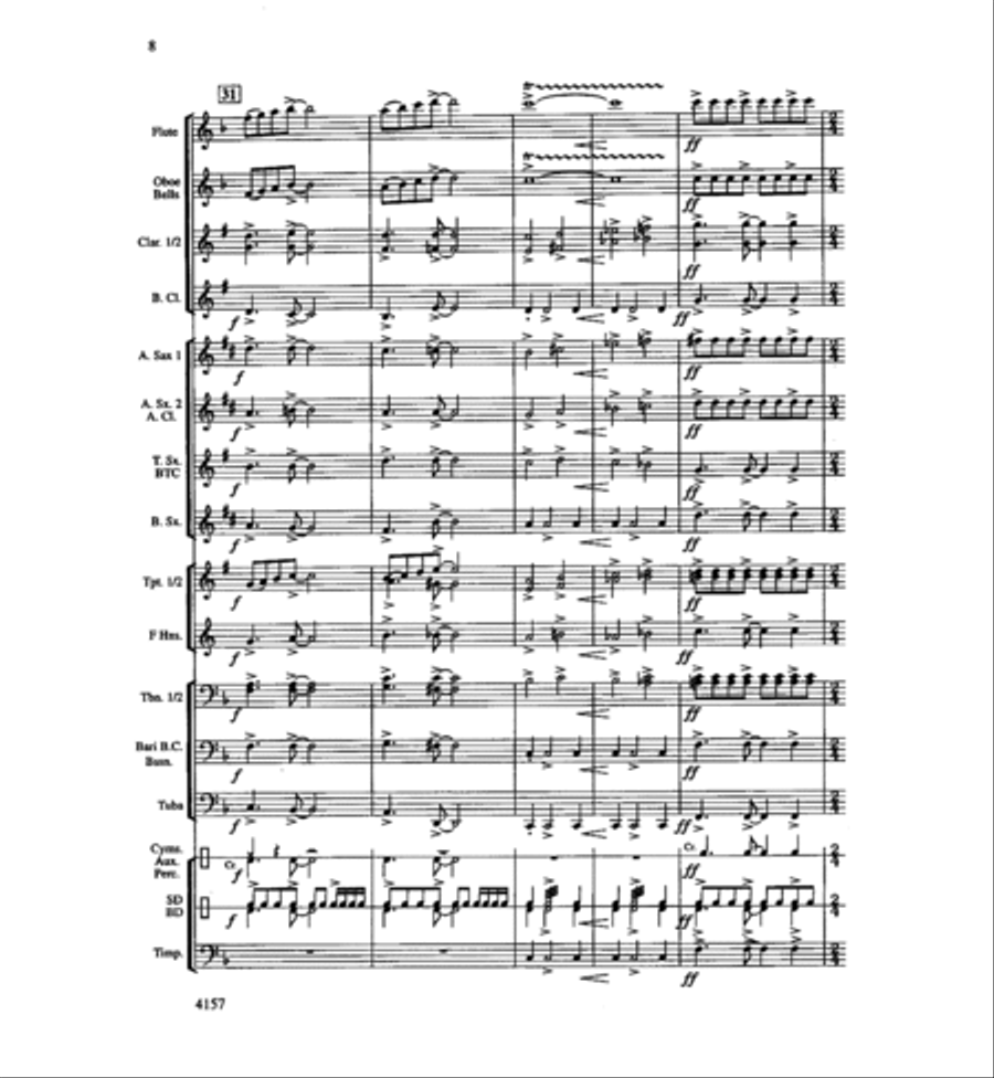 Mt. Hood Portrait Concert Band scores gallery preview page 8
