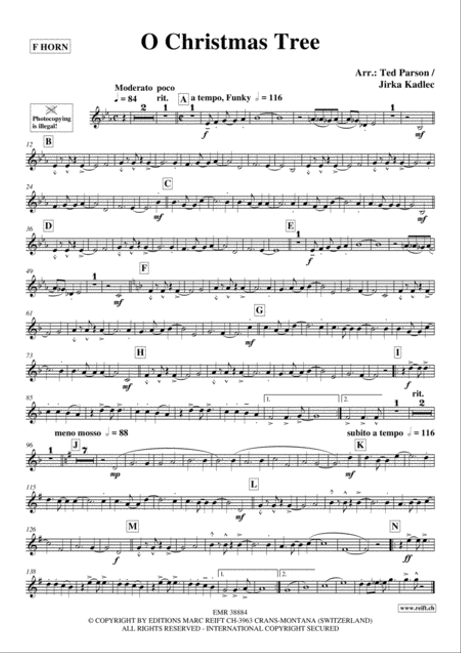 O Christmas Tree Horn scores gallery preview page 2