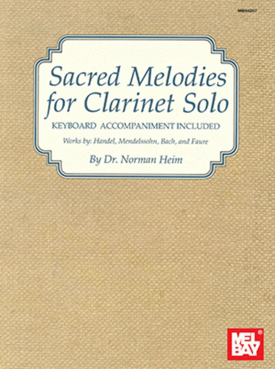 Sacred Melodies For Clarinet Solo Clrinet/Piano