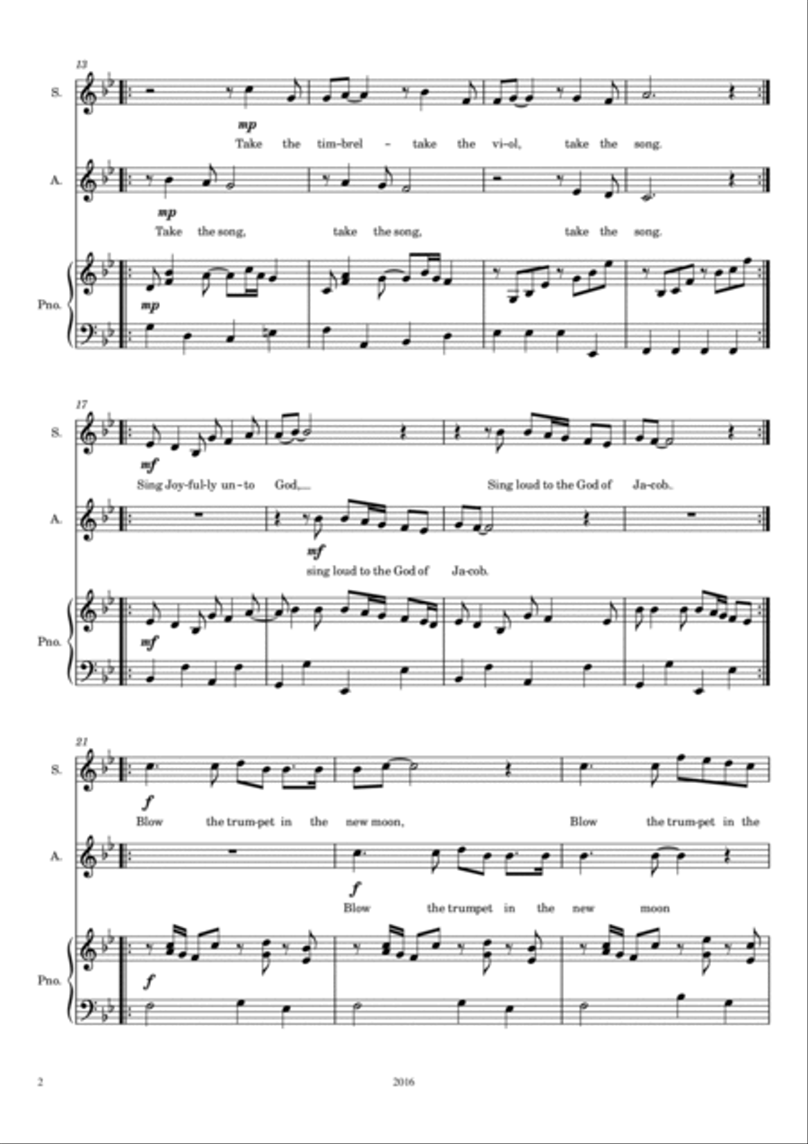 Sing Joyfully SA scores gallery preview page 2