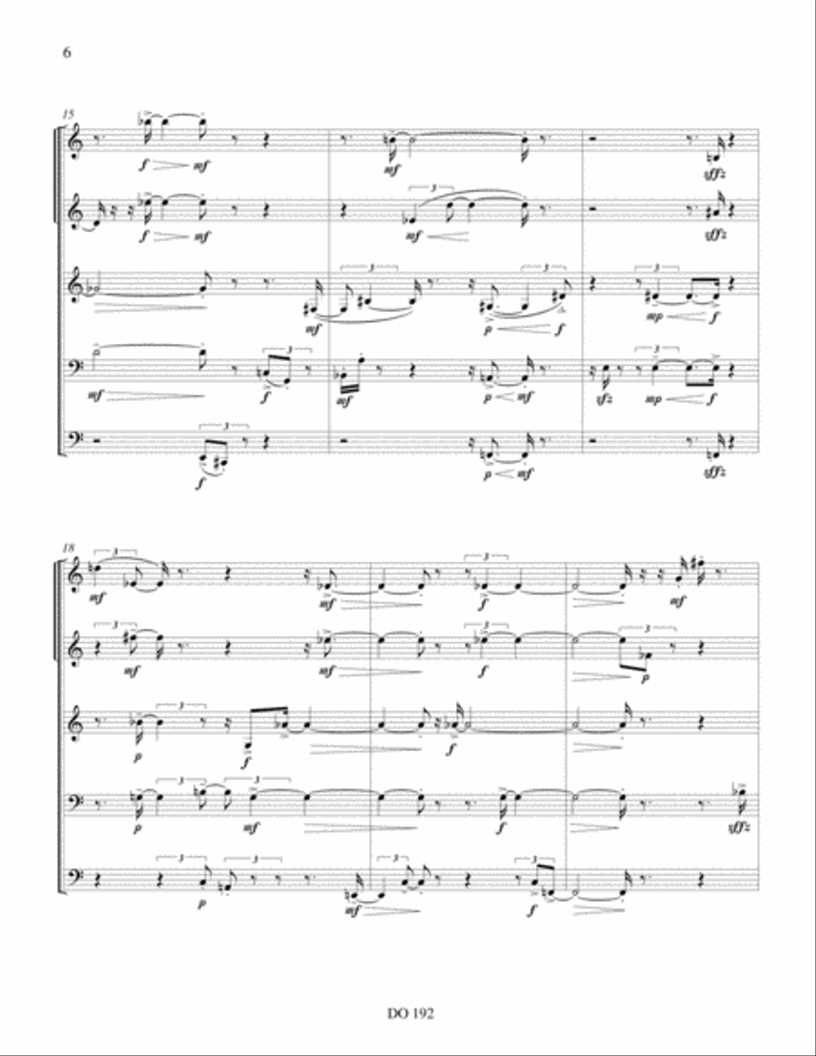 Quintette (brass) Brass Quintet scores gallery preview page 6