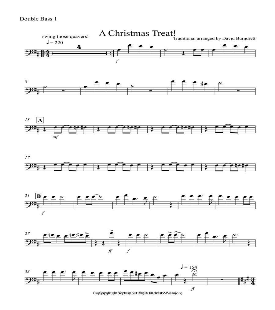 A Christmas Treat! for Double Bass Trio image number null
