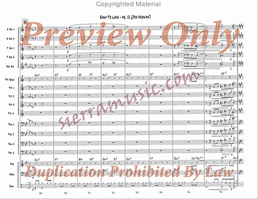 Easy To Love (Pro) Easy To Love (Pro) Big Band scores gallery preview page 13