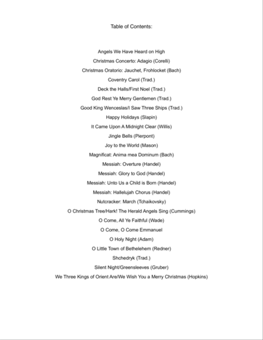 Twenty-Five Tunes for Twenty-Five Days of Christmas (for violin and cello) String Duet scores gallery preview page 2