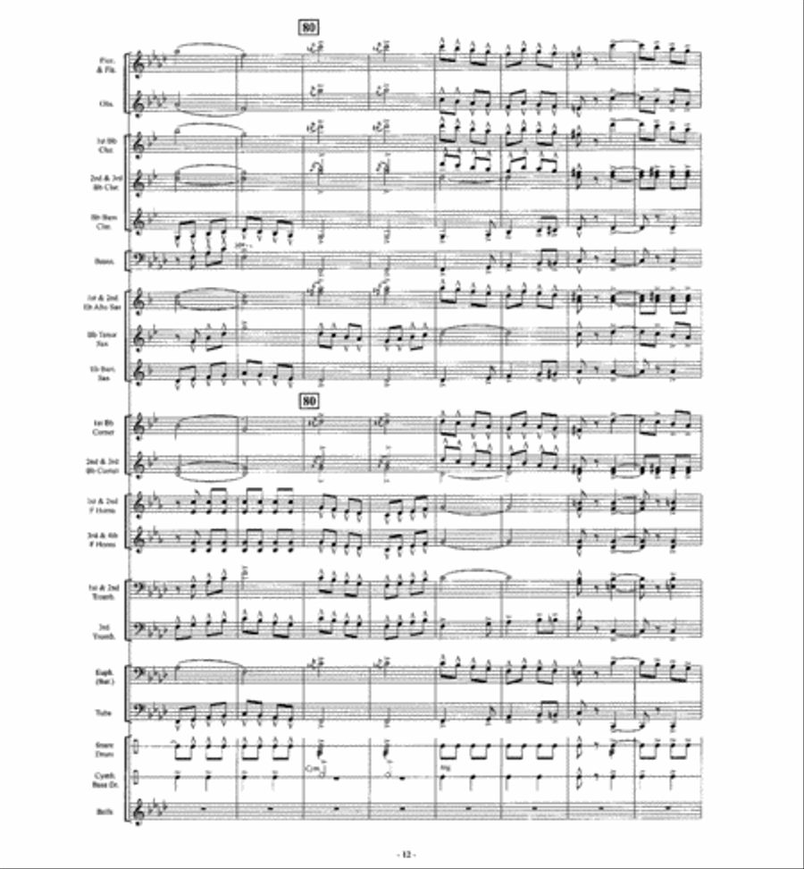 The Big Cage The Big Cage Concert Band scores gallery preview page 11