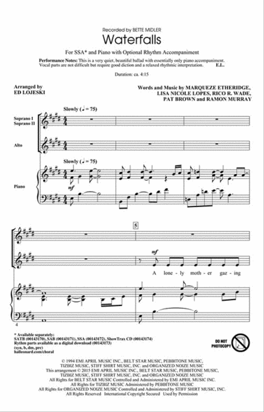 Waterfalls SSA scores gallery preview page 2