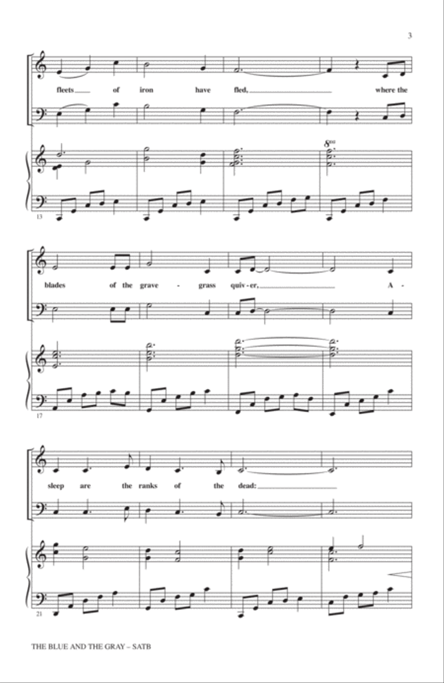The Blue And The Gray The Blue And The Gray 4-Part scores gallery preview page 2