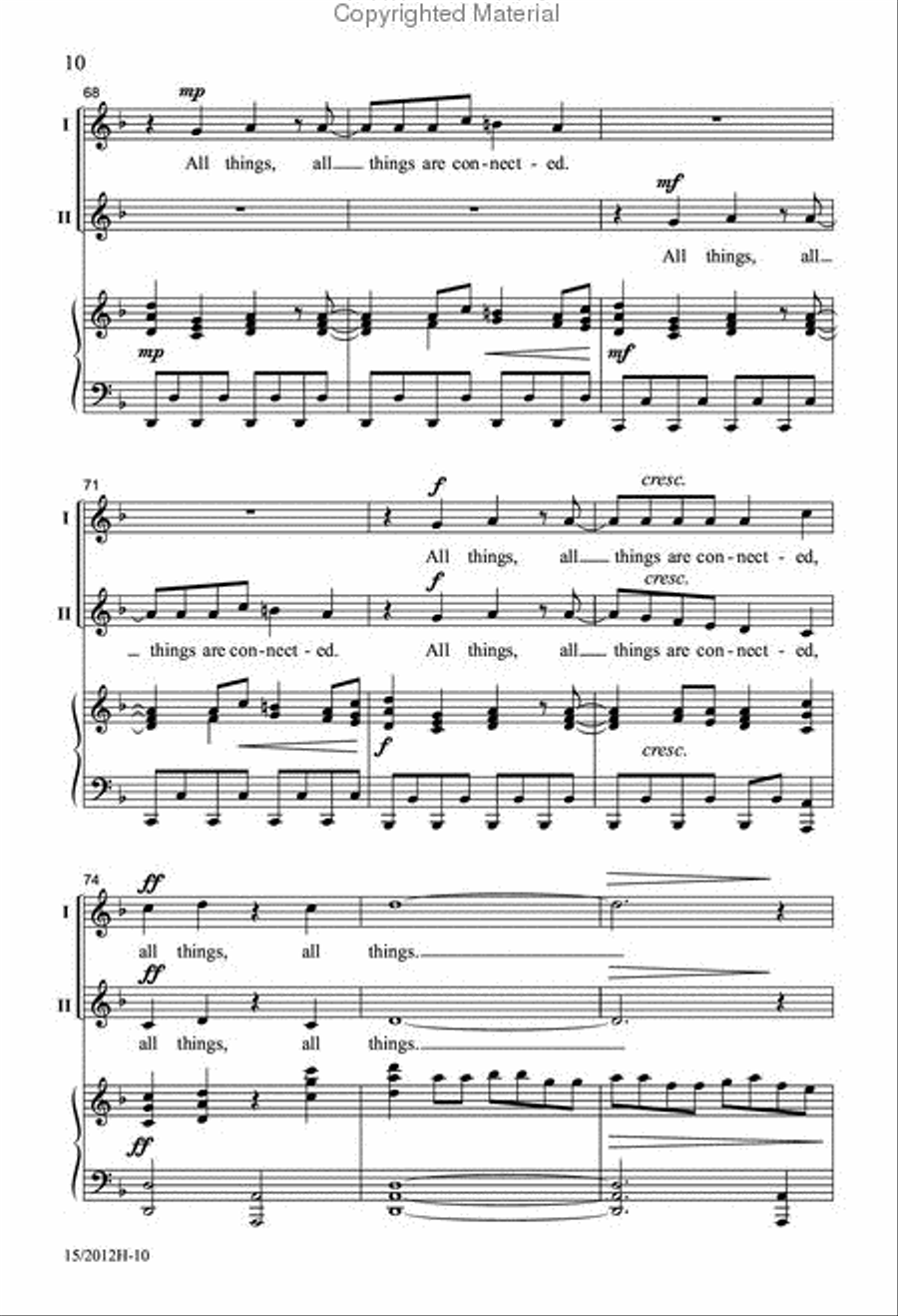 All Things are Connected 2-Part scores gallery preview page 10