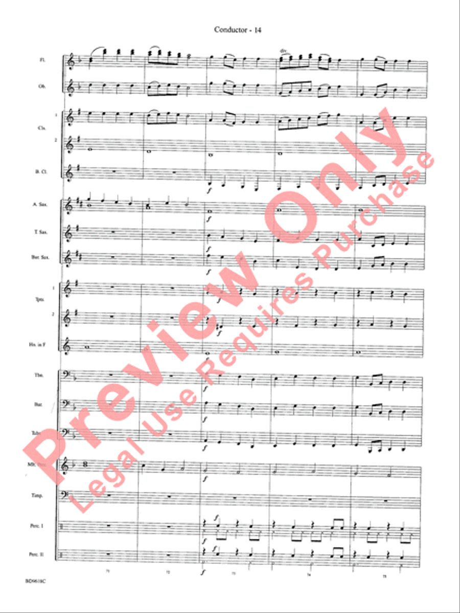 Hatikvah Concert Band scores gallery preview page 17