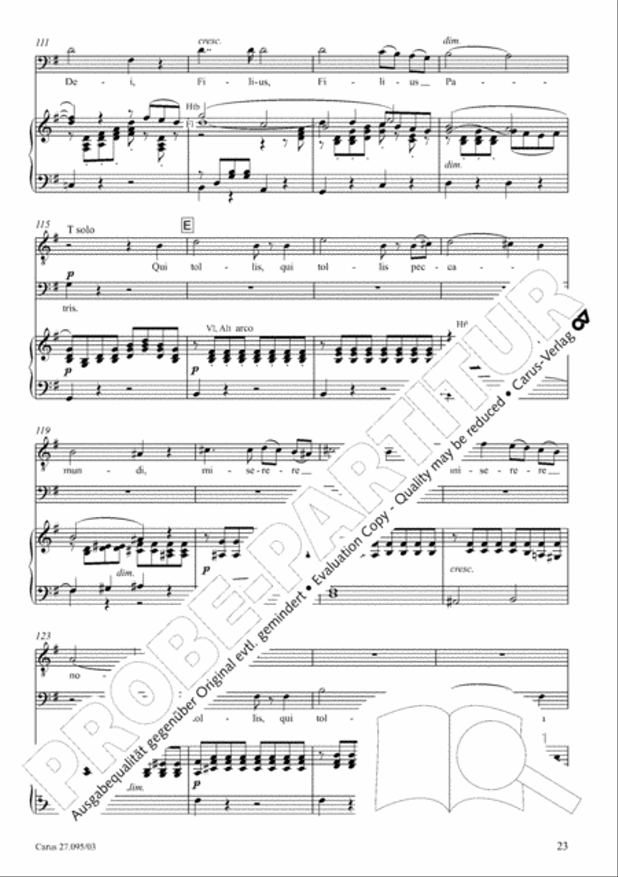 Messe solennelle de sainte Cecile STB scores gallery preview page 24