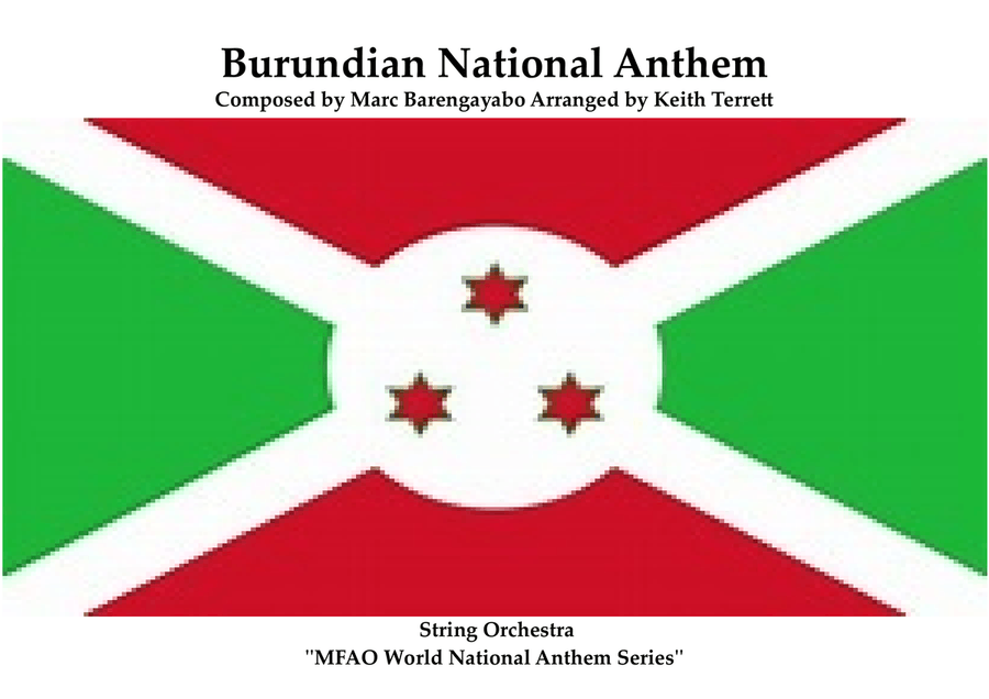 Burundi National Anthem for String Orchestra (World National Anthem Series) String Orchestra scores gallery preview page 1