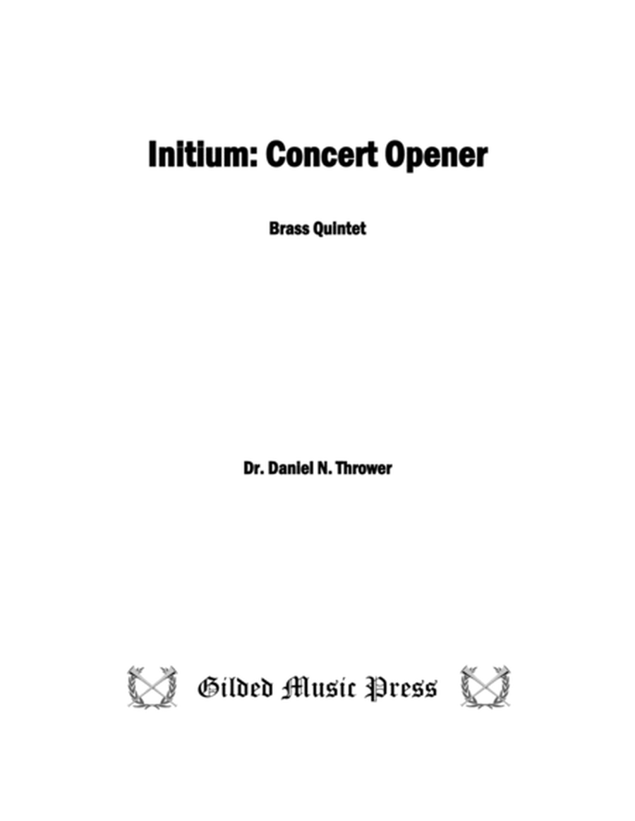 Initium: Concert Opener (for Brass Quintet) image number null