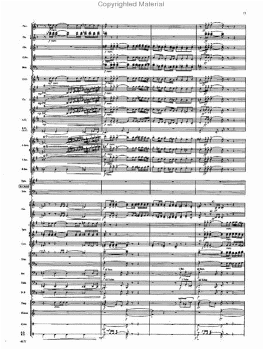 Fourth Suite for Band Concert Band scores gallery preview page 15