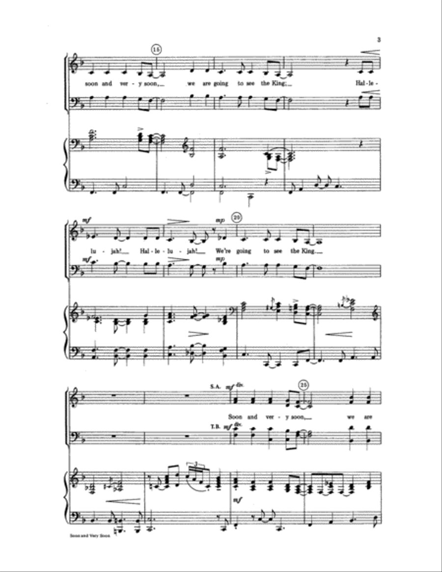 Soon and Very Soon Choir scores gallery preview page 3