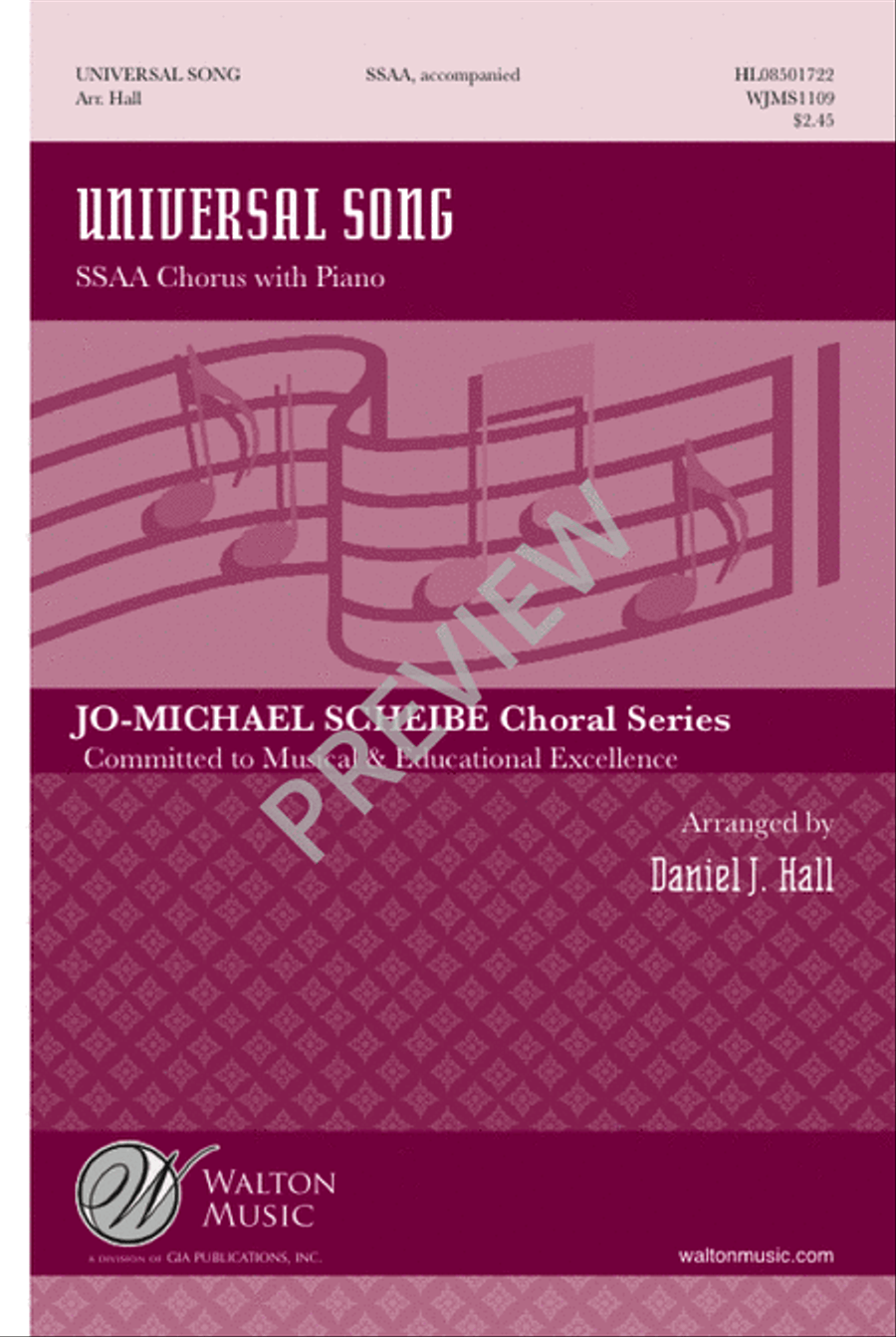 Universal Song Universal Song SSAA scores gallery preview page 2