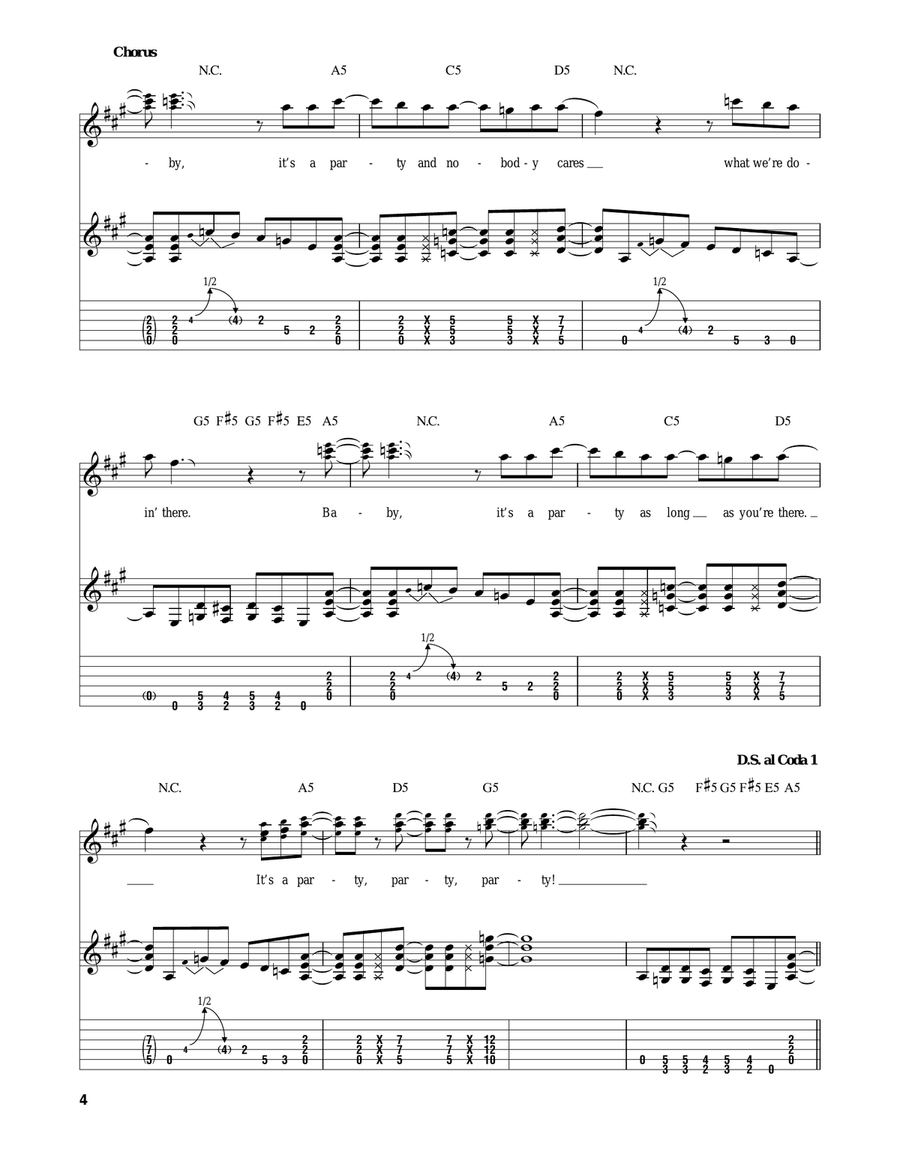Party Acoustic Guitar scores gallery preview page 4