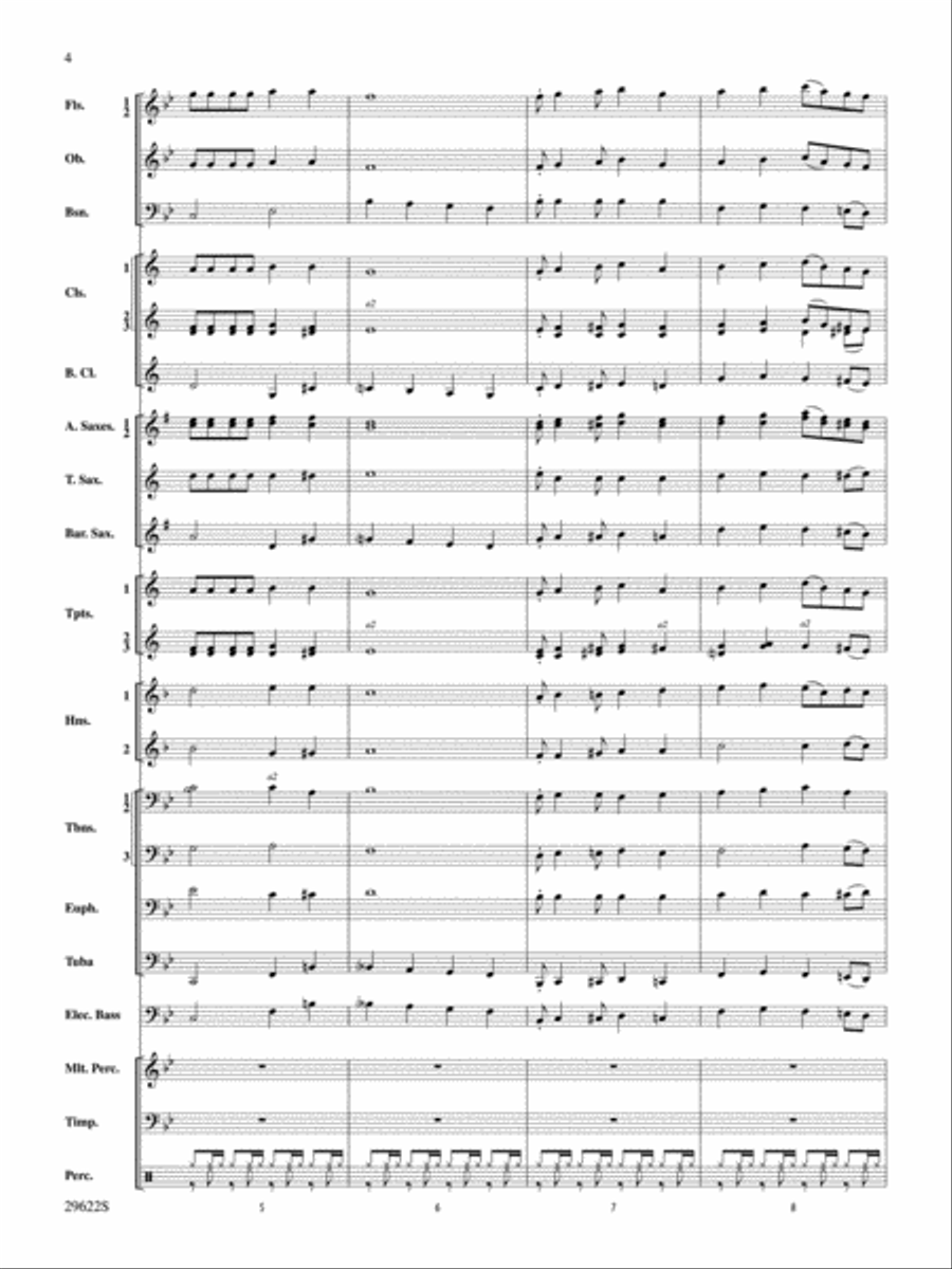 Salute to Broadway Concert Band scores gallery preview page 3