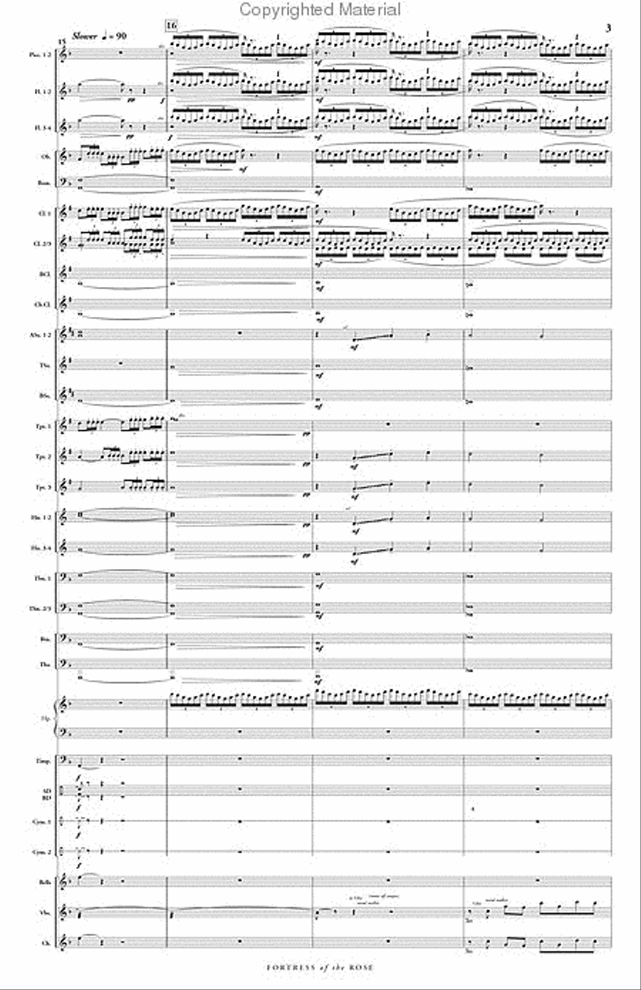 Fortress of the Rose Concert Band scores gallery preview page 4