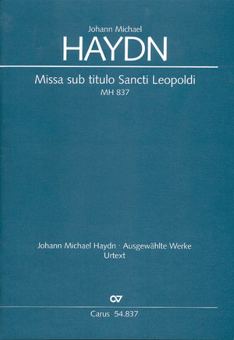 Missa sub titulo Sancti Leopoldi SSA scores gallery preview page 1