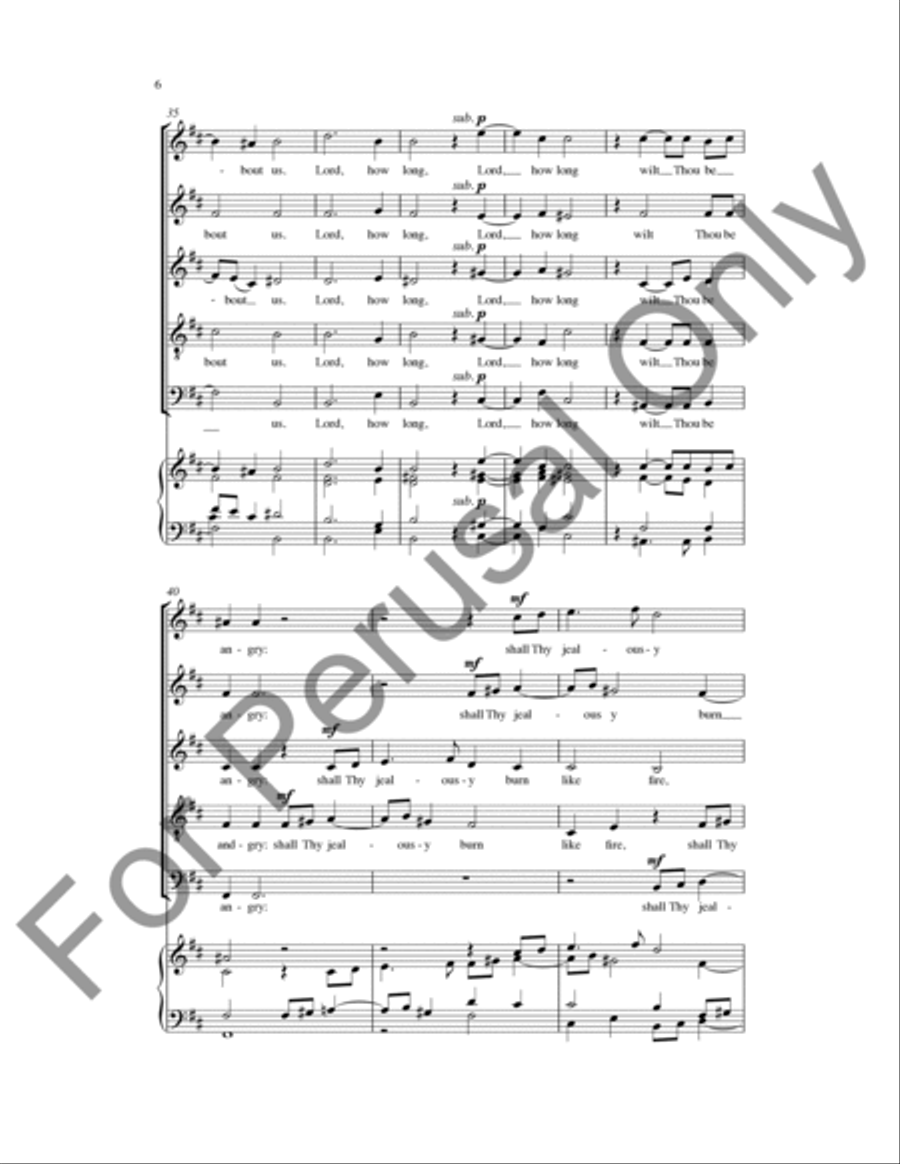 O Lord God O Lord God A Cappella scores gallery preview page 7