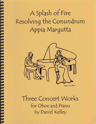 Book cover for Three Concert Works for Oboe and Piano