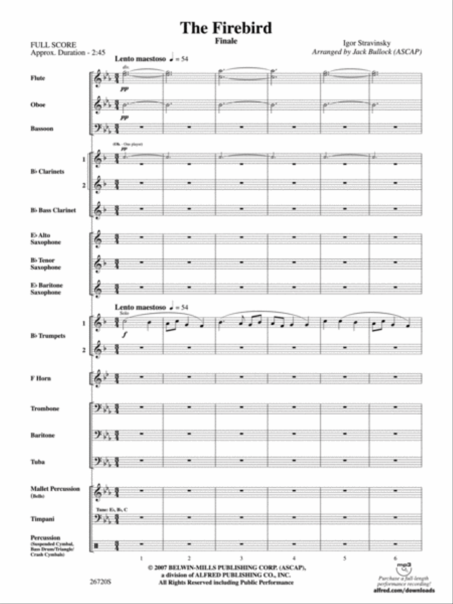 The Firebird Concert Band scores gallery preview page 2
