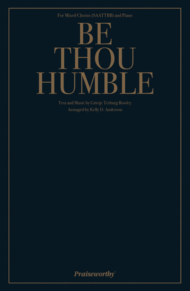 Book cover for Be Thou Humble - SAATTBB