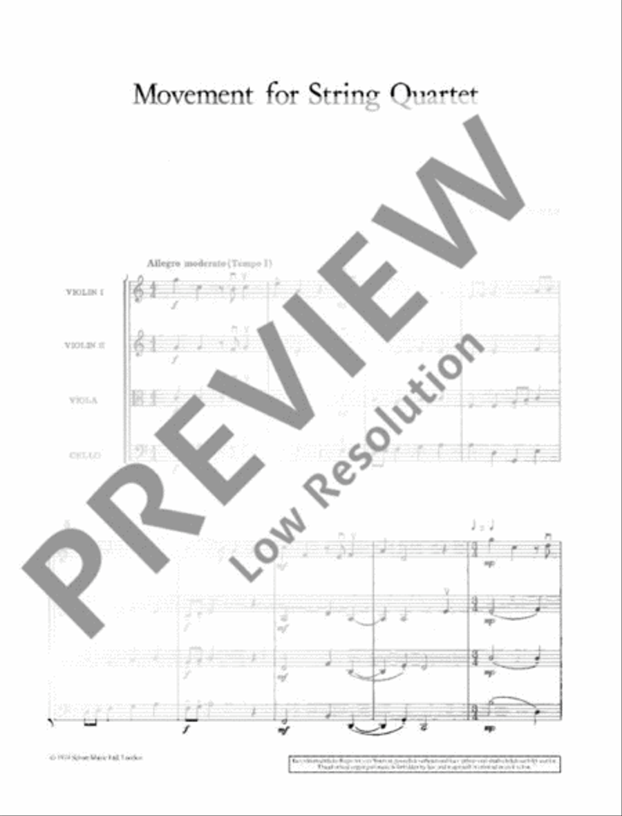Movement Movement String Quartet scores gallery preview page 4