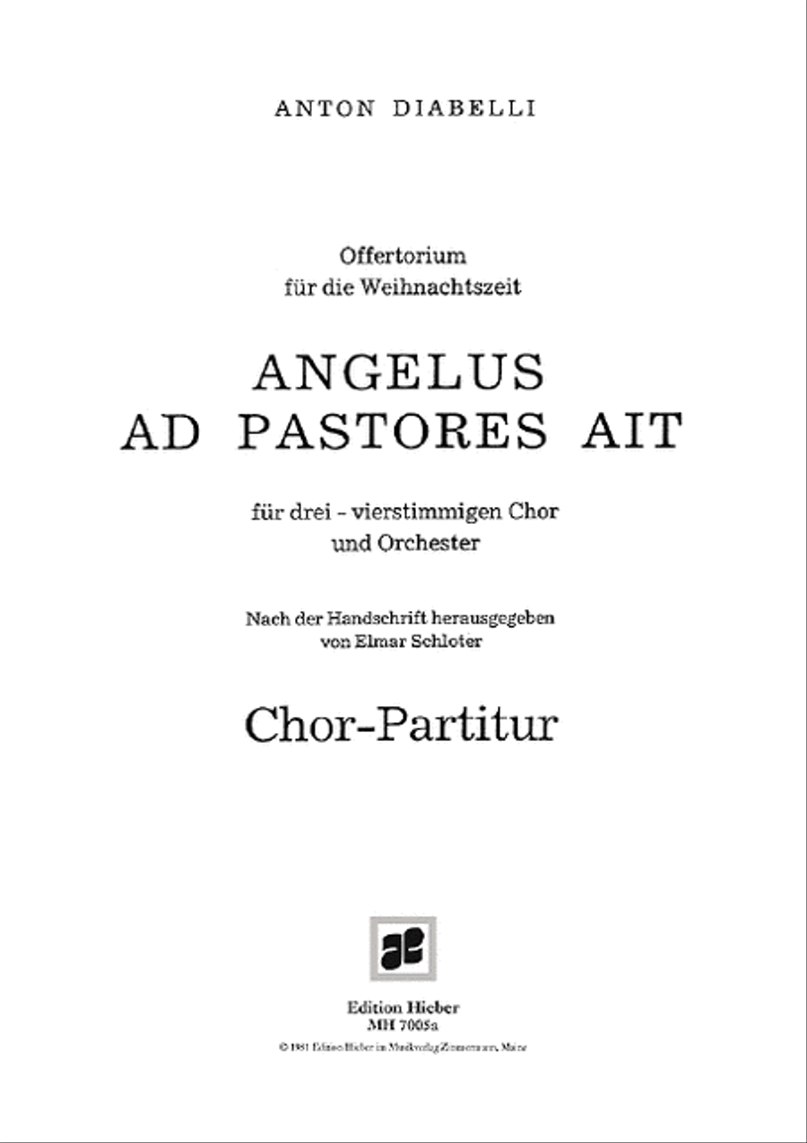 Angelus ad pastores ait Angelus ad pastores ait TTB scores gallery preview page 1