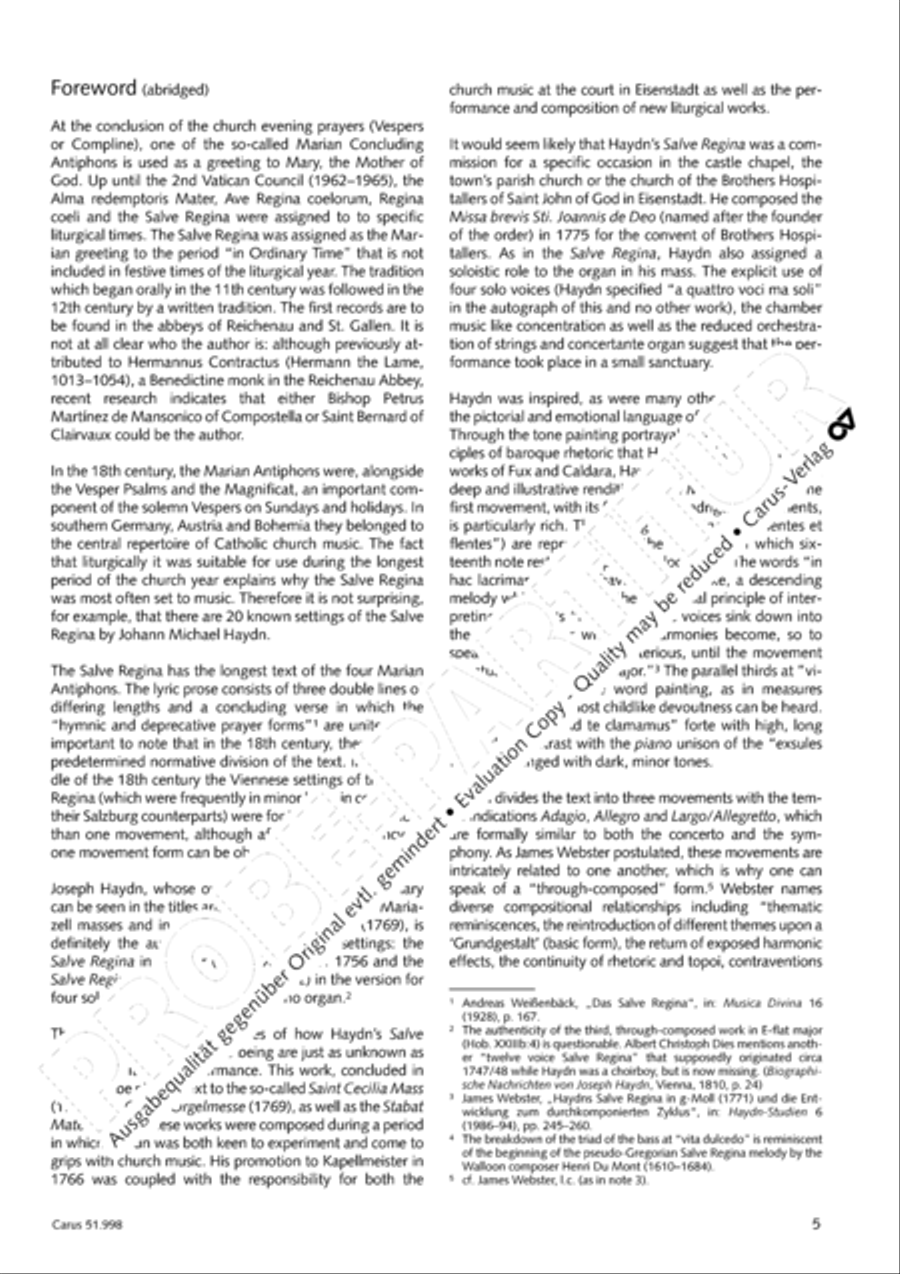 Salve Regina in g Salve Regina in g 4-Part scores gallery preview page 6
