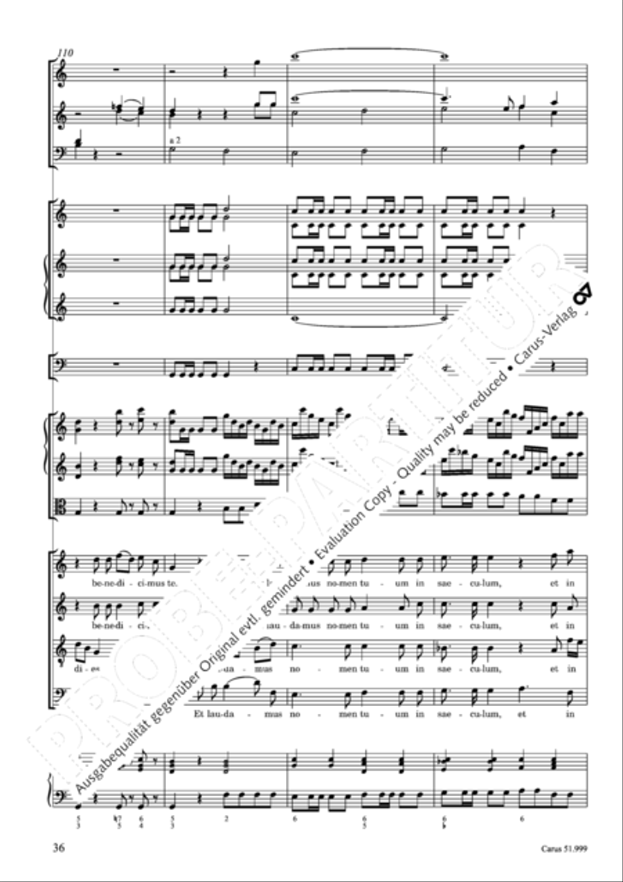 Te Deum Te Deum 4-Part scores gallery preview page 37