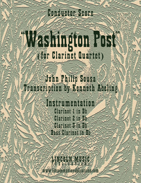 March - Washington Post March (for Clarinet Quartet) image number null