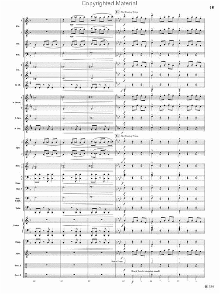 Buccaneer Hornpipe Concert Band scores gallery preview page 14