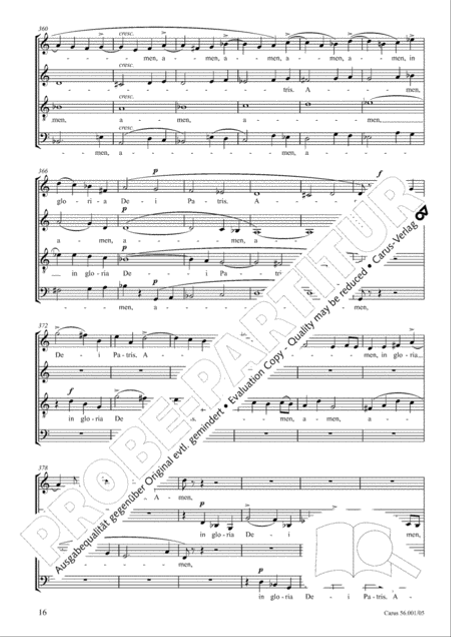 Edizione Nazionale delle Opere di Giacomo Puccini. III. Vocal music; 2. Messa a 4 voci (vol. III/2) 4-Part scores gallery preview page 17