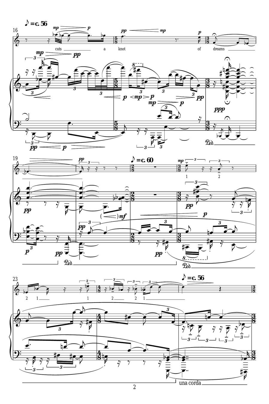 This Silence before Light (for soprano and piano) Piano, Vocal scores gallery preview page 2