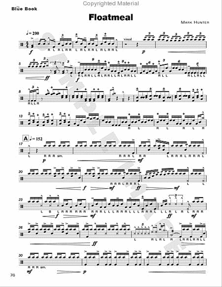 Blue Book, The Percussion scores gallery preview page 10