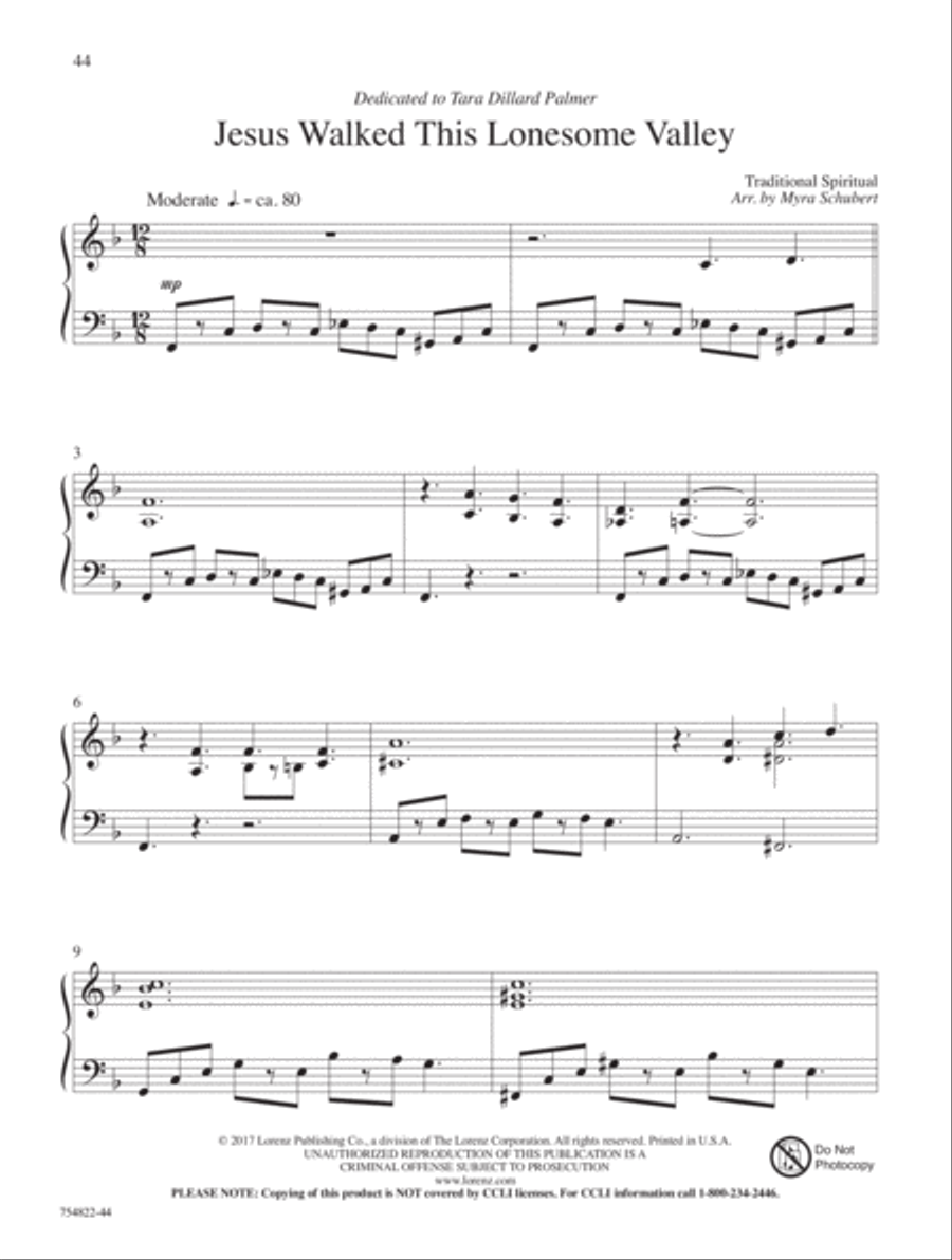 The Prince of Glory Piano Solo scores gallery preview page 11