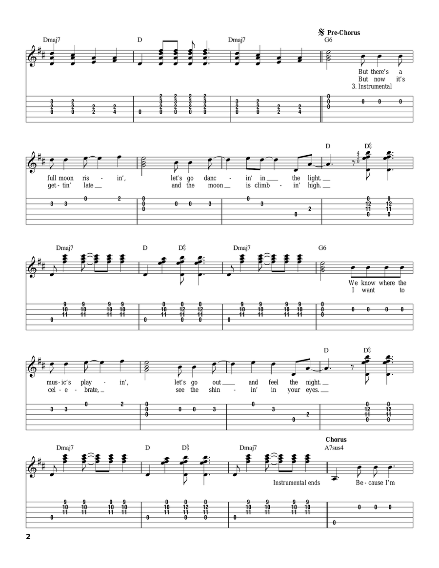 Harvest Moon Acoustic Guitar scores gallery preview page 2