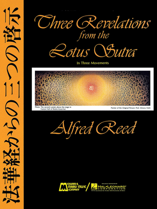 Book cover for Three Revelations From The Lotus Sutra (ii. Contemplation, Iii. Rejoicing) - Full Score