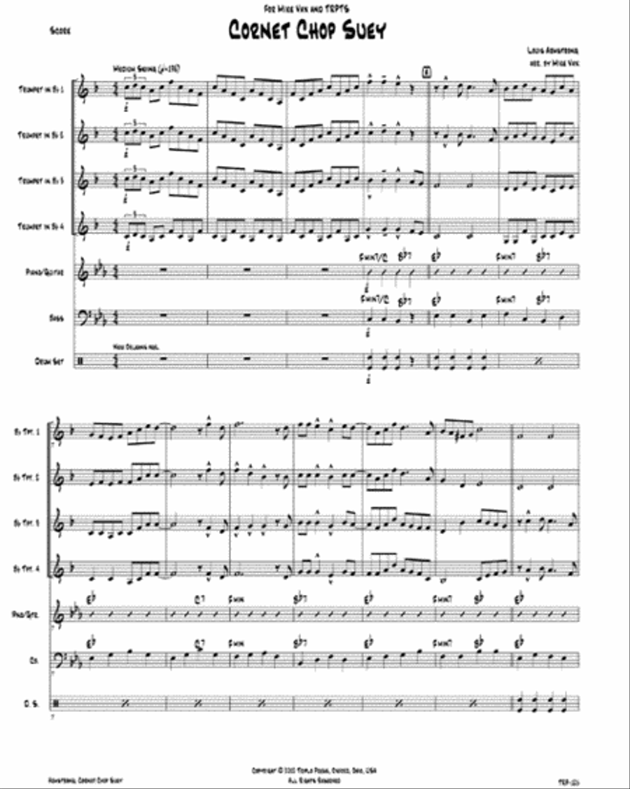 Cornet Chop Suey Cornet Chop Suey Small Ensemble scores gallery preview page 2