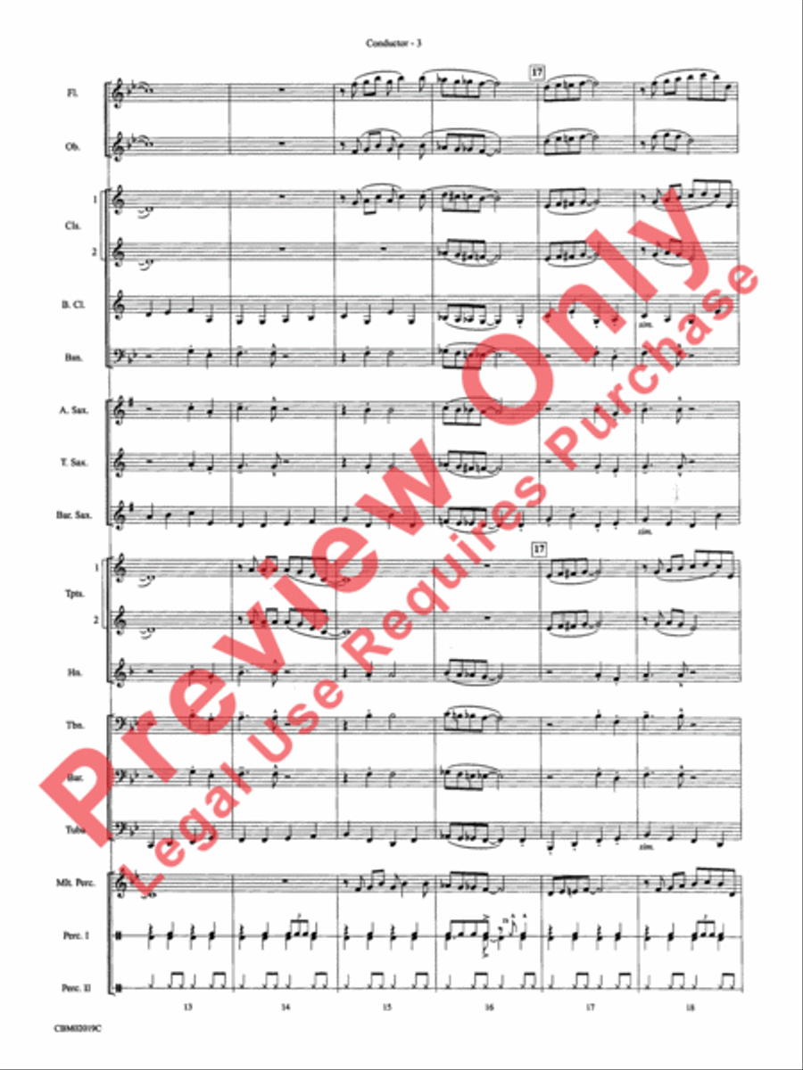 Chattanooga Choo Choo Concert Band scores gallery preview page 6