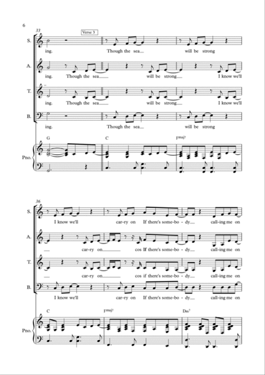 She's The One Choir scores gallery preview page 6
