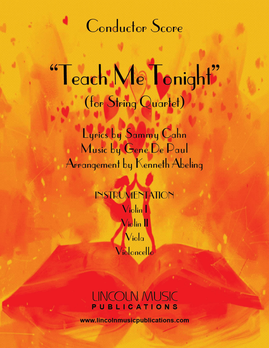 Teach Me Tonight String Quartet scores gallery preview page 1